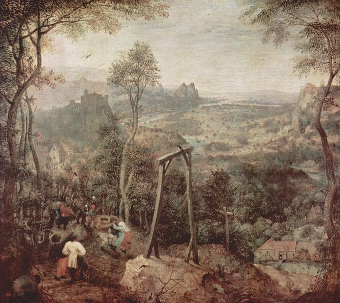 Pieter Bruegel the Elder Painting of a gallow